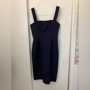 Gio’Guerreri Navy Blue Ribbed Dress